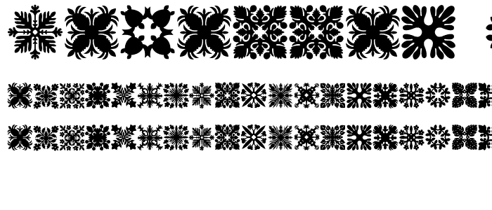 Hawaiian Quilt2 font